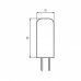 LED Лампа капсульна EUROLAMP силікон G4-2W-3000K-220V