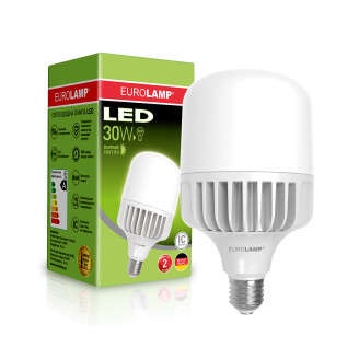 LED Лампа високопотужна EUROLAMP 30W-E27-4000K