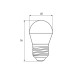 LED Лампа EUROLAMP філамент “Шар” 5W-E27-3000K “1+1”