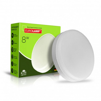 LED Лампа точкова EUROLAMP GX53-8W-4000K