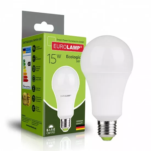 LED Лампа EUROLAMP А70-15W-E27-4000K