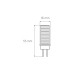 LED Лампа капсульна EUROLAMP G4-5W-3000K-12V