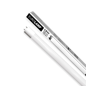 LED Лампа T8 скло EUROLAMP з одностороннім підключенням 18W-6500K