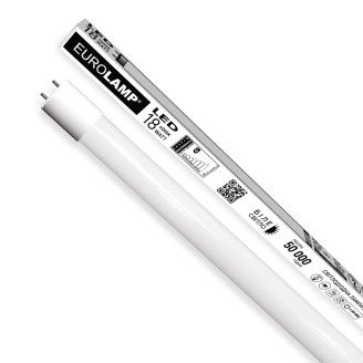 LED Лампа лінійна T8 скло EUROLAMP 18W-4000K-140lm/W