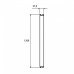 LED Лампа лінійна T8 скло EUROLAMP 18W-4000K-140lm/W