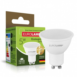 LED Лампа точкова EUROLAMP MR16-5W-GU10-3000K