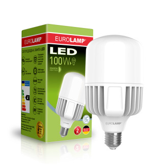 LED Лампа високопотужна EUROLAMP 100W-E40-6500K