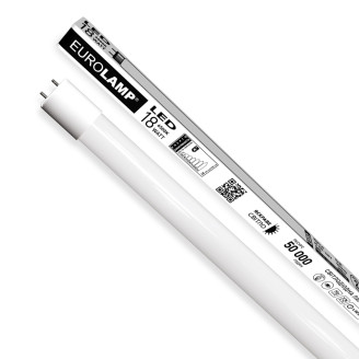 LED Лампа лінійна Т8 скло EUROLAMP 18W-6500K-140lm/W