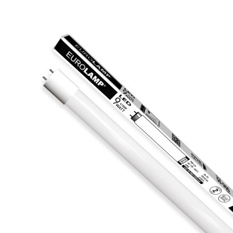 LED Лампа лінійна Т8 скло EUROLAMP 9W-4000K