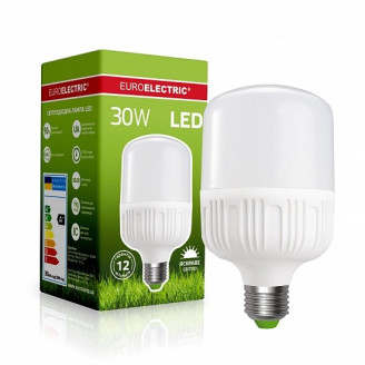 LED Лампа високопотужна EUROELECTRIC 30W-E27-4000K