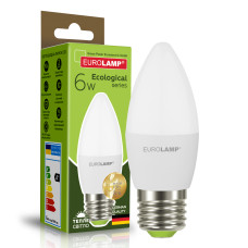 LED Лампа EUROLAMP CL-6W-E27-3000K