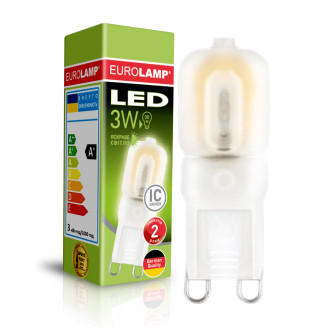 LED Лампа капсульна EUROLAMP пластик G9-3W-4000K