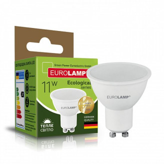 LED Лампа точкова EUROLAMP MR16-11W-GU10-3000K