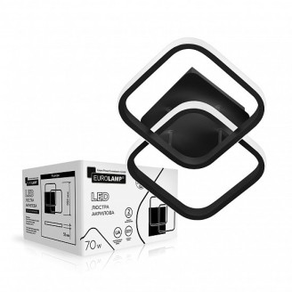 Світильник LED EUROLAMP акриловий квадратний A39 70W 3000-6500K чорний