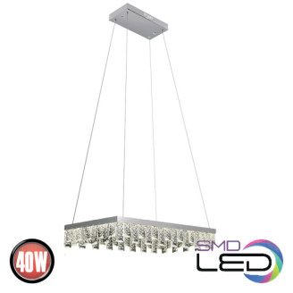 Люстра LED 40W 4000K 2800Lm 180-260V 600х400мм кришталь NIRVANA-40