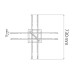 Люстра LED 60W 4000K 2800Lm 180-240V 730х730мм хром/1/4 CORNELIA