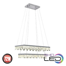 Люстра LED 72W 4000K 5040Lm 180-260V 500мм кришталь PANDORA-72