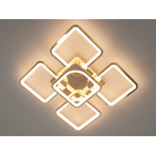 Світлодіодна люстра смарт світильник з пультом dimmer, 105W, золото