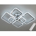 LED люстра смарт світильник з ІЧ пультом та диммером, 105W, хром