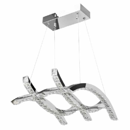 Люстра LED 40W 4000K 2800Lm 180-260V 500х1000мм кришталь AVIATOR-40