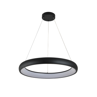 Люстра LED 48W 4000K 2900Lm 180-240V круг 400мм чорна/1 ESSENCE-48