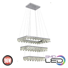 Люстра LED 96W 4000K 6720Lm 180-260V 600мм кришталь PANDORA-96