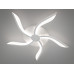 Стельова led люстра з пультом, підсвіткою, 53W, біла