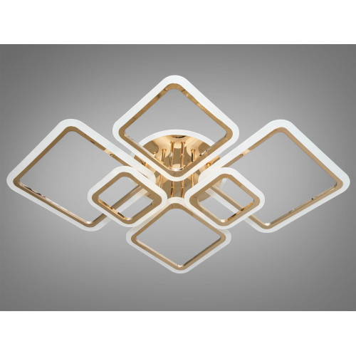 LED люстра на пульті з димером і різнобарвним підсвічуванням, 150W