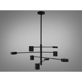 LED люстра, 40W, чорна