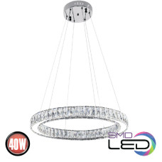 Люстра LED 40W 4000K 2800Lm 180-260V d-600мм кришталь ETERNITY-40