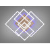 Світлодіодна стельова люстра 7001GLED золото з дистанційним керуванням