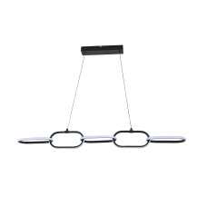 Люстра LED 36W 4000K 2100Lm 180-240V овальні кільця 1080мм чорна/1/2 EMPIRE-36