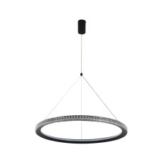 Люстра LED 55W 4000K 3300Lm 180-240V круг 600мм чорна/1 RAIMOND-55