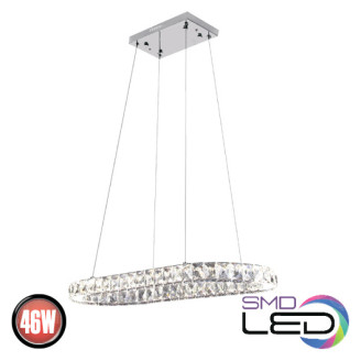 Люстра LED 46W 4000K 3220Lm 180-260V 650х300мм кришталь POLARIS