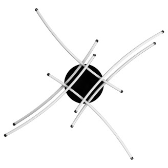 Люстра LED 50W 4000K 2750Lm 180-240V 800х800мм чорна/1 AMOR