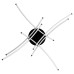 Люстра LED 50W 4000K 2750Lm 180-240V 800х800мм чорна/1 AMOR Люстра LED 50W 4000K 2750Lm 180-240V 800х800мм чорна/1 AMOR