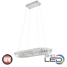 Люстра LED 40W 4000K 2800Lm 180-260V 650х300мм кришталь NEBULA