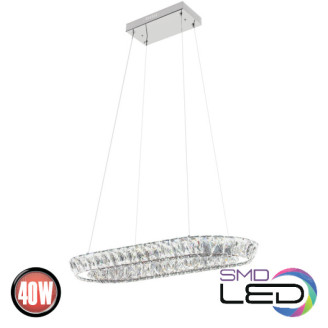 Люстра LED 40W 4000K 2800Lm 180-260V 650х300мм кришталь NEBULA