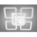Біла LED люстра під стелю в спальню з підсвіткою, дімером, 120W