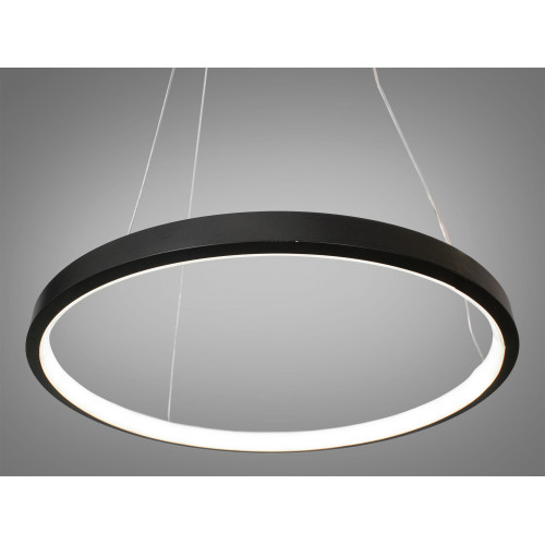 Підвісна LED люстра в кабінет, 26W, чорна