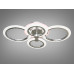 LED люстра з пультом, диммером і кольоровою підсвіткою, 60W, хром