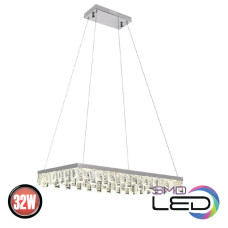 Люстра LED 32W 4000K 2240Lm 180-260V 500х300мм кришталь NIRVANA-32