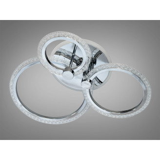 LED люстра з пультом, диммером і кольоровою підсвіткою, 55W, золото
