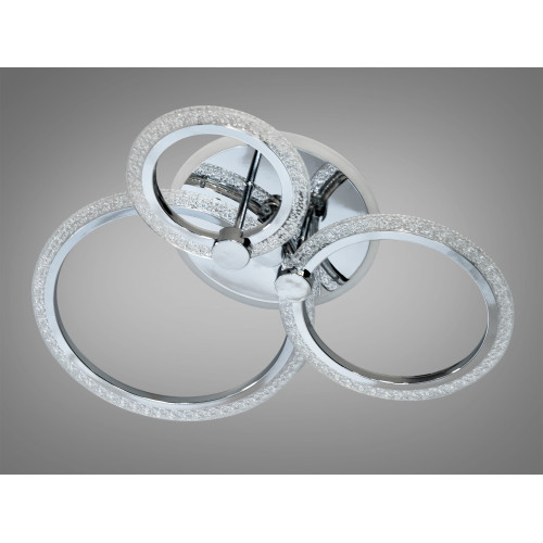 LED люстра з пультом, диммером і кольоровою підсвіткою, 55W, золото