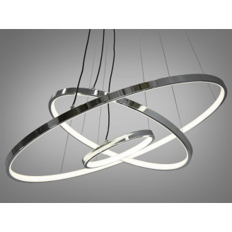Елегантна LED люстра підвісна в кухню, 100W, хром