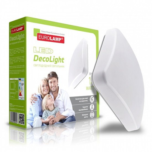 LED Світильник квадратний накладний Decolight 14W-4000K EUROLAMP