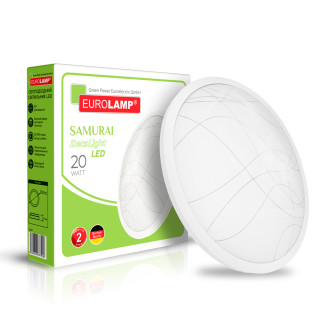 Світлодіодний LED Світильник EUROLAMP круглий накладний матовий Samurai T23 20W 4000K
