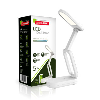 EUROLAMP LED Світильник настільний SMART 5W 6500K BATTERY білий