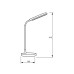 LED Світильник настільний USB+BATTERY 10W-4000K EUROLAMP