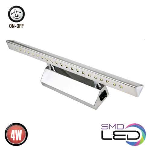 Подсветка для картин LED 4W 4200K 360Lm 100-250V 407мм. хром ALBATROS-4